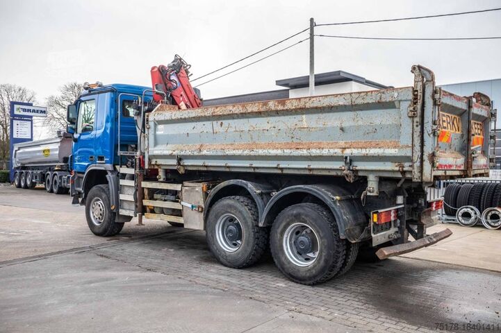 Camion-benne avec grue MERCEDES ACTROS 3344 AK - HMF 1643 Z2