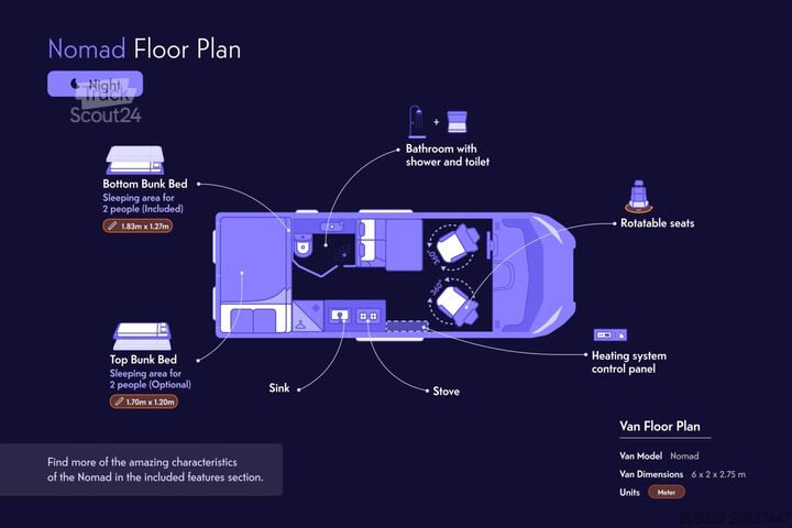 Karavan/obytný vůz Fiat Weinsberg Carabus 600 K | 4 Posti Letto | Completamente Attrezzato