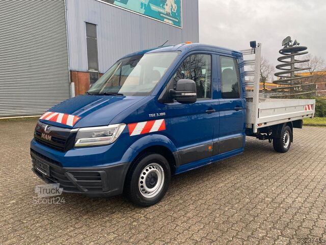Furgoneta pick-up MAN TGE 3.180 Pristche mit Kran *Doppelkabine*Ahk*