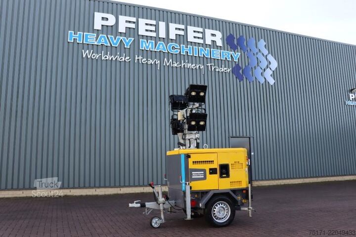 Светлинна кула Atlas Copco HiLight H5+ SV2 Valid inspection, Max Boom Height