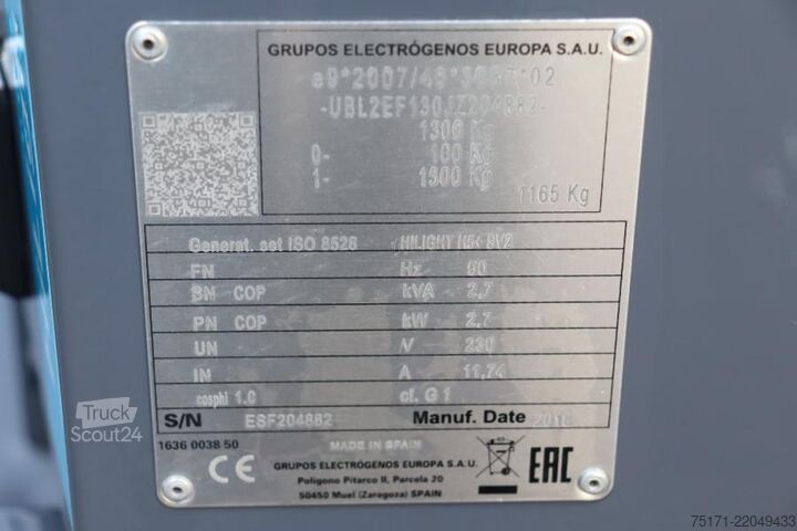 Светлинна кула Atlas Copco HiLight H5+ SV2 Valid inspection, Max Boom Height