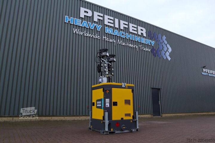 Светлинна кула Atlas Copco Hilight B6+ KD Valid inspection, Max Boom Height 8