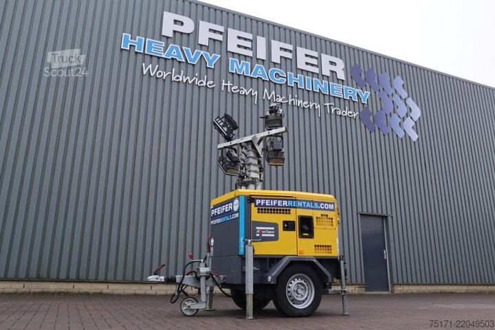 Светлинна кула Atlas Copco HiLight H5+ SV2 Valid inspection, Max Boom Height