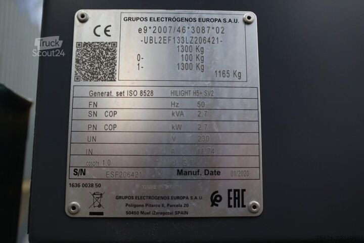 Светлинна кула Atlas Copco HiLight H5+ SV2 Valid inspection, Max Boom Height