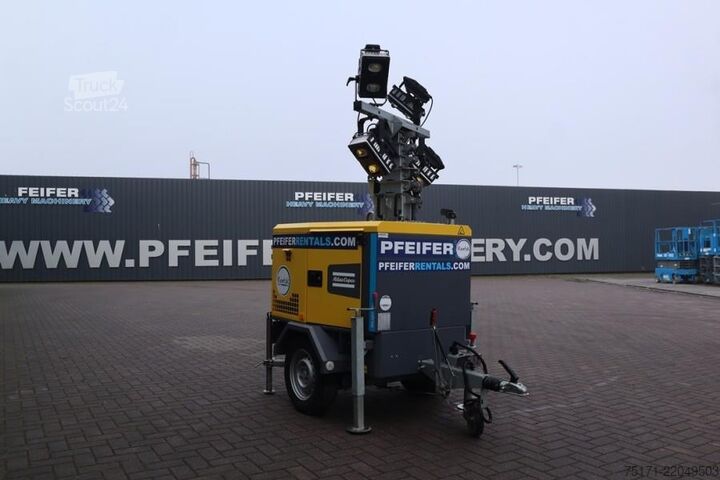 Светлинна кула Atlas Copco HiLight H5+ SV2 Valid inspection, Max Boom Height