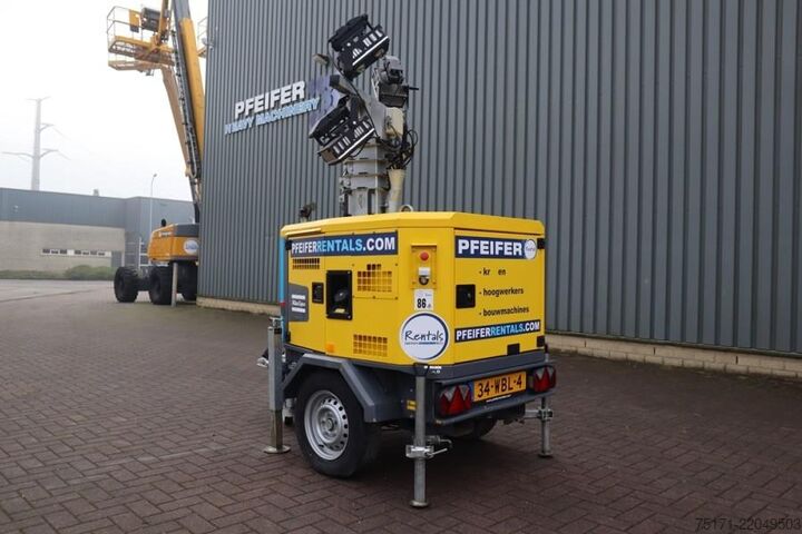 Светлинна кула Atlas Copco HiLight H5+ SV2 Valid inspection, Max Boom Height
