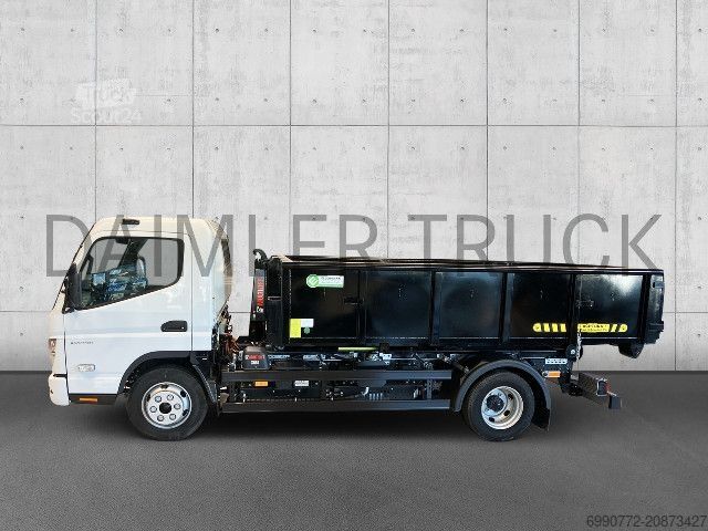 Camion porte-caissons Telehoist FUSO Mitsubishi eCanter 7C18 M-Bat Abroller Container