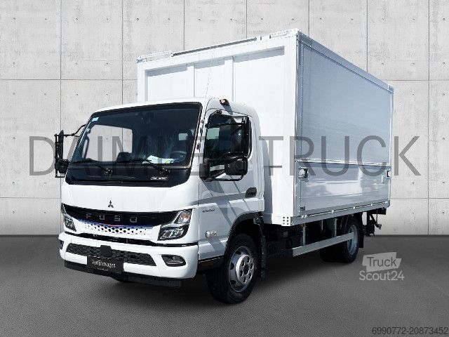 Camión caja FUSO Mitsubishi eCanter 9C18 M-Bat Getränkekoffer LBW