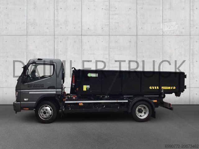 Camion benne à bras amovible FUSO Mitsubishi eCanter 9C18 M-Bat Abrollkipper KlimaAu