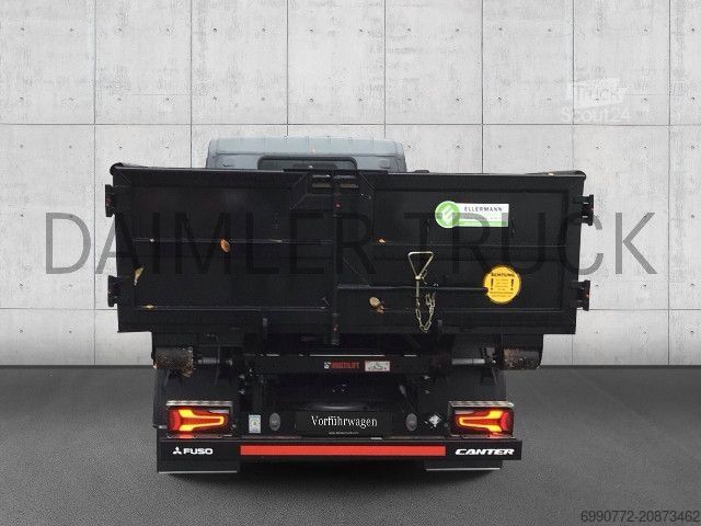 Camion benne à bras amovible FUSO Mitsubishi eCanter 9C18 M-Bat Abrollkipper KlimaAu