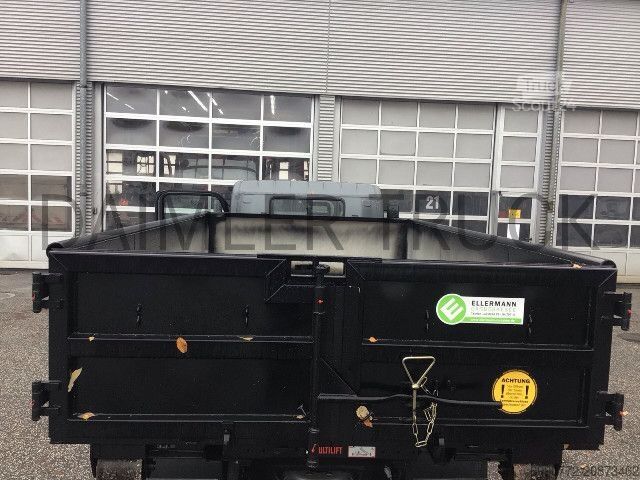 Camion benne à bras amovible FUSO Mitsubishi eCanter 9C18 M-Bat Abrollkipper KlimaAu