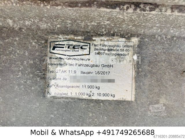 Avtoprikolica za prevoz vozil  FTEC Autotransport Tandem *Rampe/Seilwinde