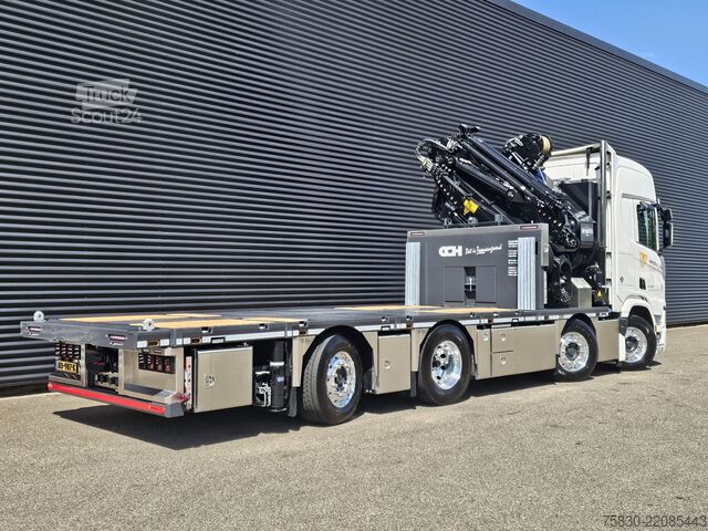 Ladepritsche Scania R590 - 8x2 WIDE SPREAD / HMF 95 tm - JIB - LIER...