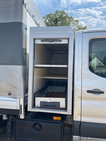 çift kabinli panelvan Ford Transit Kipper aus 1.Hand+Klima+AHK+EU5