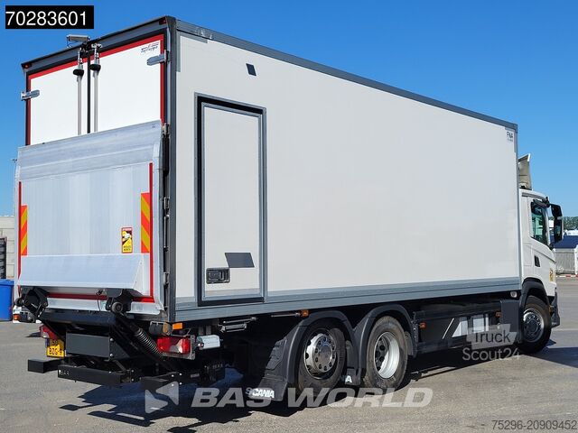 Pārvadājumi saldētavā/saldētavā Scania G360 6X2 NL-Truck Carrier Supra 750 2000kg Lade...