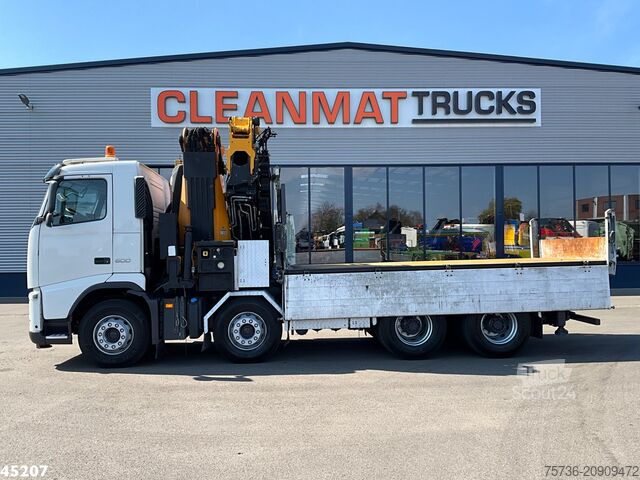 Autokrāna kravas automašīna Volvo FH 500 8x4 Effer 65 Tonmeter laadkraan + Fly-Jib