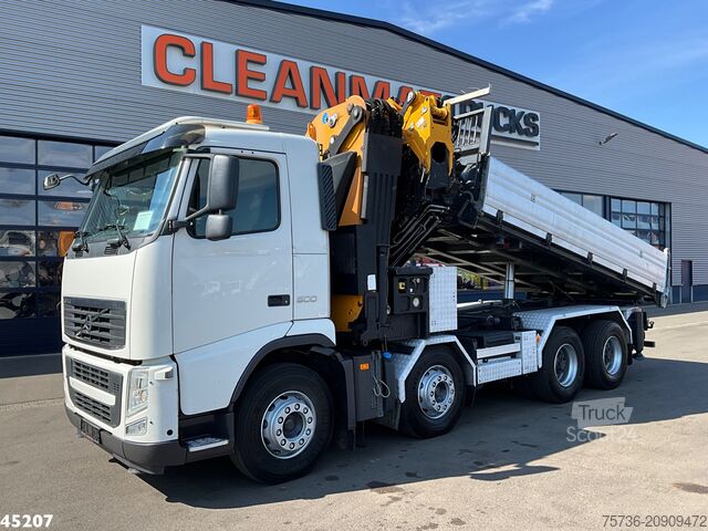 Autokrāna kravas automašīna Volvo FH 500 8x4 Effer 65 Tonmeter laadkraan + Fly-Jib
