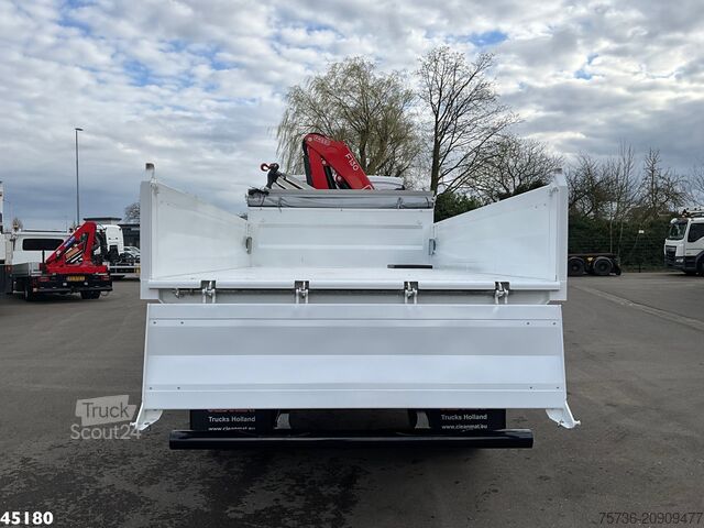 3-sānu pašizgāzējs MAN TGM 18.320 Euro 6 Fassi 13 Tonmeter laadkraan N...