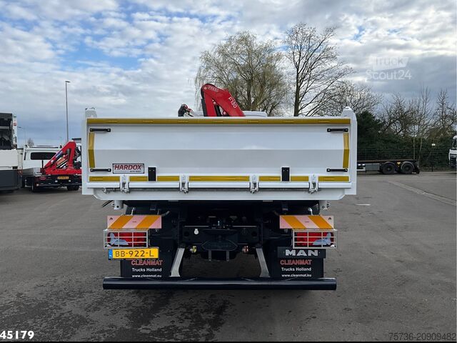 3-sānu pašizgāzējs MAN TGM 18.320 Euro 6 Fassi 13 Tonmeter laadkraan N...