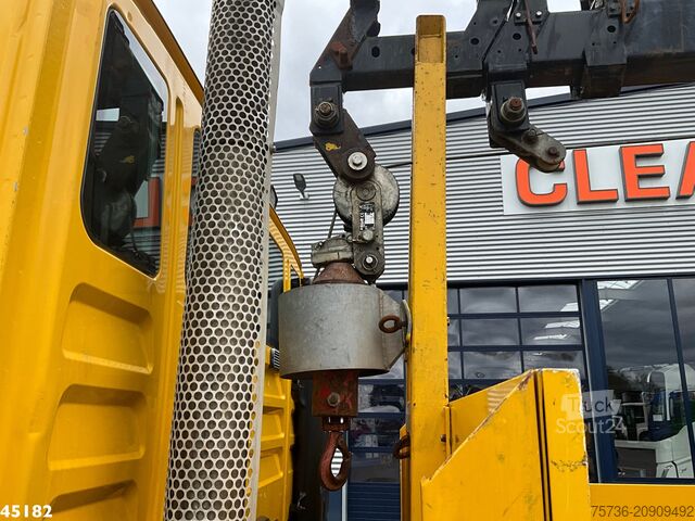 Autokrāna kravas automašīna Man TGM 13.290 4x4 Hiab 9 Tonmeter laadkraan Just 2...