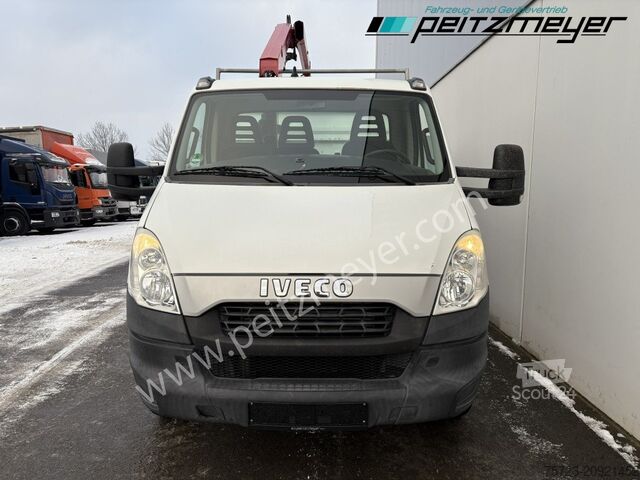 Transporter mit Kipper Iveco Daily 70C17 Meiller + HMF 340 K1 Kran