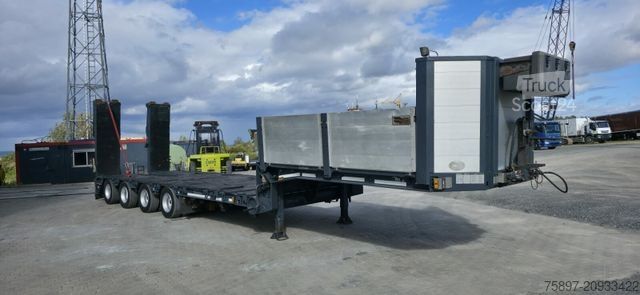 Ημιρυμουλκούμενο χαμηλής φόρτωσης GOLDHOFER STZ-L4-42/80A / Teleskop 4.40m / Rampen / Remote