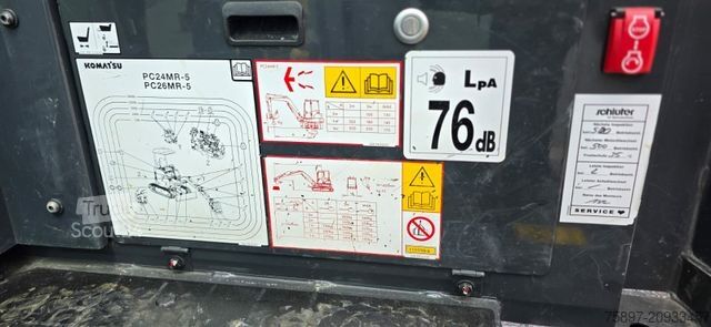 Miniexcavadora KOMATSU PC 24 MR-5 / Mietkauf / Finanzierung