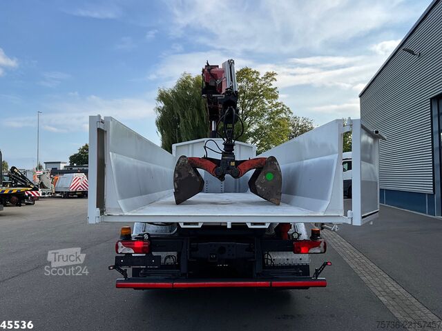 Camion-benne avec grue Scania P 340 Euro 6 CNG HMF 25 Tonmeter laadkraan