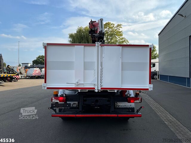 Camion-benne avec grue Scania P 340 Euro 6 CNG HMF 25 Tonmeter laadkraan
