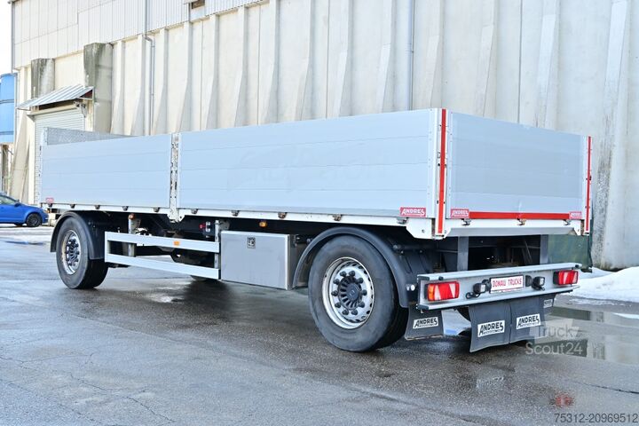 Atvērta piekabe ar tentu  Andres  Mafa Andres AG Typ L18 68e Alu Boden