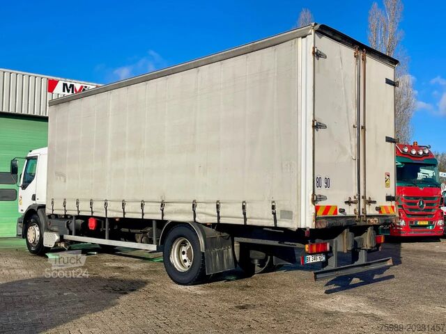 Bâche coulissante Renault Premium 320 19,5 T,  Manual. France truck.  gre...
