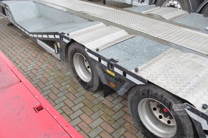 žemagrindė puspriekabė statybos technikos transportavimui pavelli carrellone trasporto veicoli buche usato