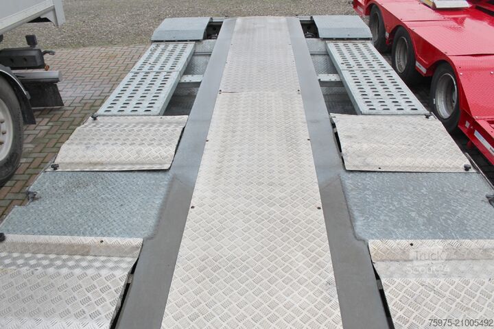 žemagrindė puspriekabė statybos technikos transportavimui pavelli carrellone trasporto veicoli buche usato