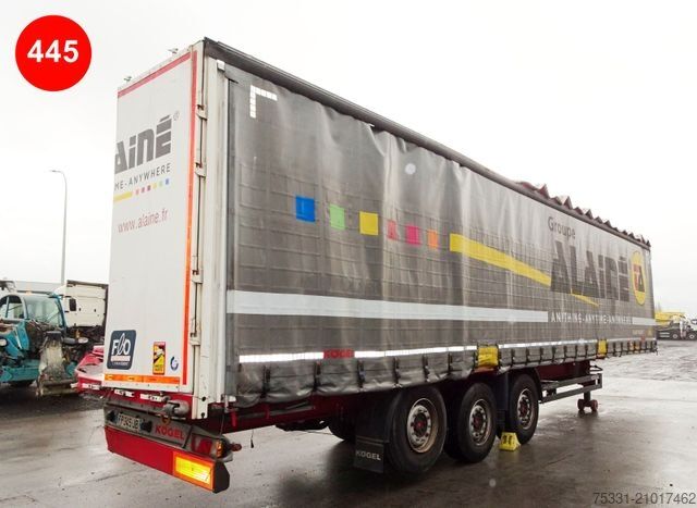 Auflieger mit Pritsche & Plane KÖGEL TAUTLINER COIL Curtain semi trailer