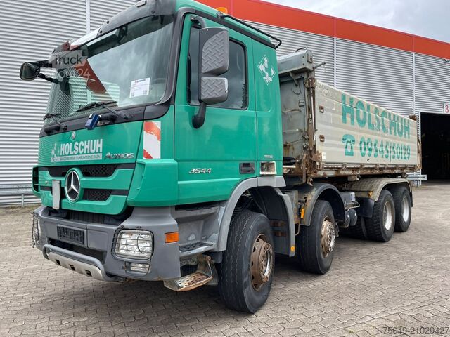 Camion-benne tricar Mercedes-Benz Actros MP III 3544/8x4/4 Actros MP III 3544/8x4/4, 3 Pedale