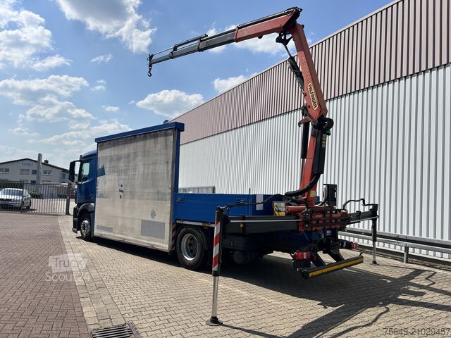 Teherautóra szerelt daru Mercedes-Benz Antos 1836 L 4x2 Antos 1836 L 4x2, Glastransporter, Heckkran Palfinger Pk 12002-EH, Funk