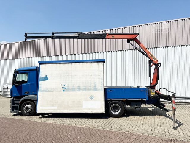 Teherautóra szerelt daru Mercedes-Benz Antos 1836 L 4x2 Antos 1836 L 4x2, Glastransporter, Heckkran Palfinger Pk 12002-EH, Funk