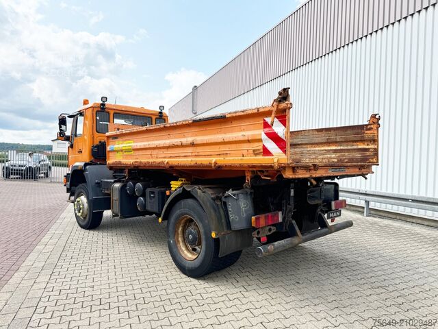 Camion-benne tricar MAN LE 18.280 4X4 BB LE 18.280 4X4 BB, Winterdienstausstattung, Grüne Plakette