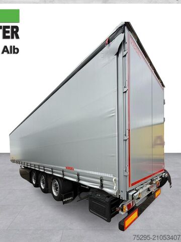 Semi-reboque aberto com lona Kögel 3Achs Standard Curtainsider Liftachse PalKasten