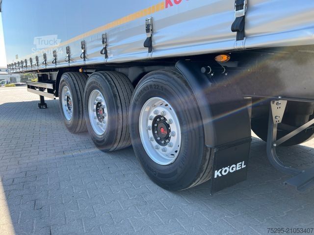 Semi-reboque aberto com lona Kögel 3Achs Standard Curtainsider Liftachse PalKasten