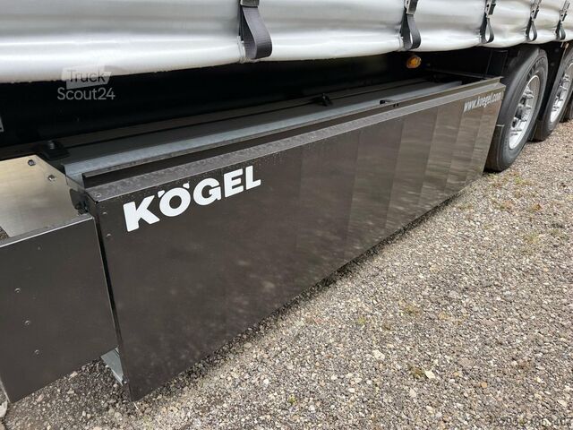 Semi-reboque aberto com lona Kögel 3Achs Standard Curtainsider Liftachse PalKasten