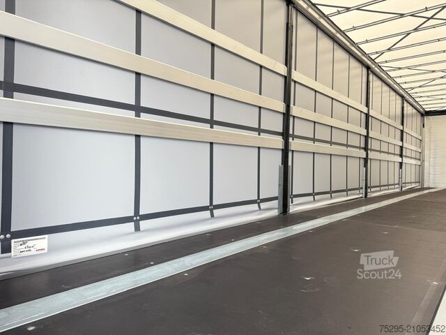 Semi-reboque aberto com lona Kögel 3 Achs Standard NEU Liftachse Lasi XL+Getränke