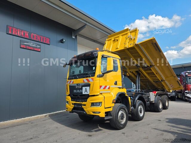 Camion basculante trilateral MAN TGS 35.470 BB / 8X6 / Meiller Bordmatik