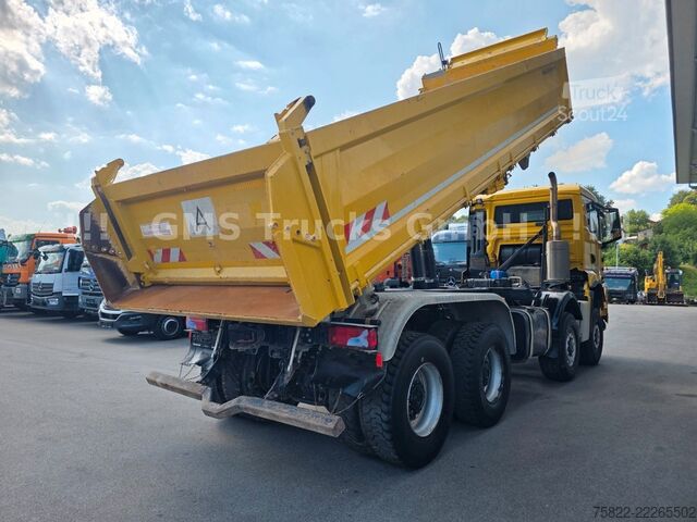 Camion basculante trilateral MAN TGS 35.470 BB / 8X6 / Meiller Bordmatik