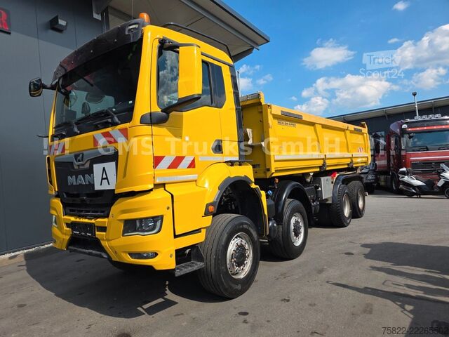 Camion basculante trilateral MAN TGS 35.470 BB / 8X6 / Meiller Bordmatik