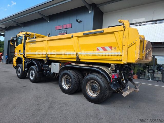 Camion basculante trilateral MAN TGS 35.470 BB / 8X6 / Meiller Bordmatik