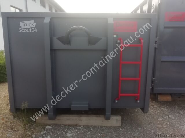Roll-off container Decker Containerbau Plattform, Maschinentransport