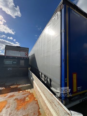 Open semitrailer with tarp KRONE SD Mega Liner Edscha