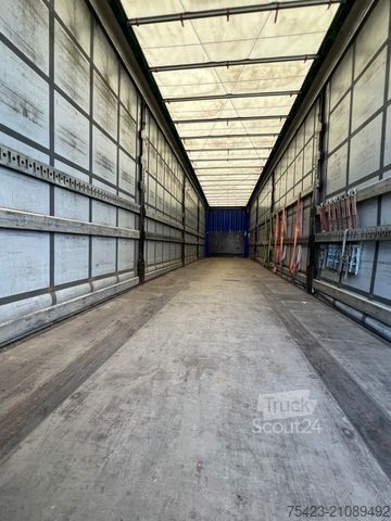 Open semitrailer with tarp KRONE SD Mega Liner Edscha