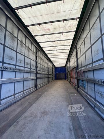 Open semitrailer with tarp KRONE SD Mega Liner Edscha
